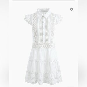 Alice + Olivia White Lace Mini Dress